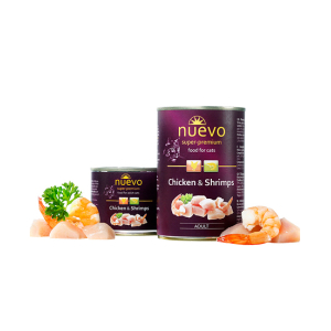 Nuevo Консервы для кошек (курица, креветки), 200г