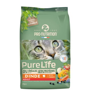 Flatazor Pure Life Adult Cat сухой корм для стерилизованных кошек склонных к полноте (индейка) 2кг