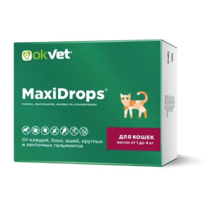 МаксиДропс для кошек весом от 1 до 4кг