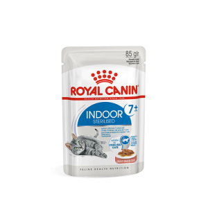 Royal Canin INDOOR STERILISED 7+ влажный корм для стерилизованных кошек живущих в помещении, соус 85гр