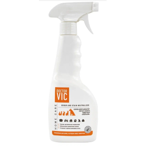 Спрей Doctor VIC для нейтрализации пятен и запаха животных "Апельсин", 500 мл.