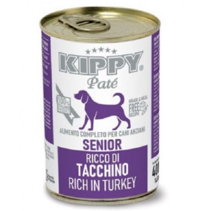 Kippy Dog SENIOR Консервы Беззерновые(grain&meal free) для собак всех пород паштет (индейка) 400 г