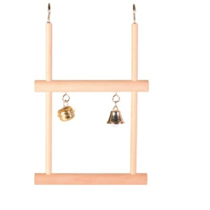 TRIXIE качели для птиц с 2 колокольчиками, деревянные, 12х20см