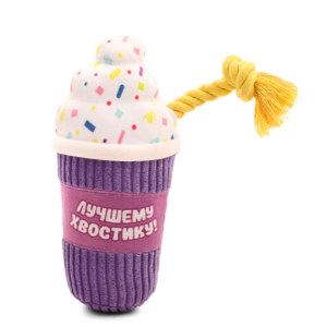 Triol Игрушка мягкая для собак "Лучшему хвостику", 190/230мм, серия Party time
