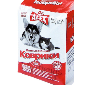 Dr.Alex Пелёнки для собак  45х60см, упак
