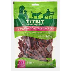 TitBit Говядина по-строгановски для собак всех пород 310г - XXL срок до 30.03.2026