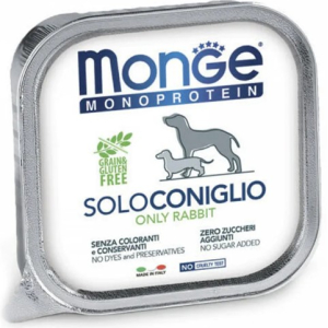 Monge Dog Monoprotein для собак  паштет из кролика,150гр
