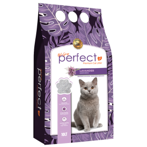 Perfect Cat Litter with Lavender Scented Наполнитель бентонитовый Лаванда, 10л