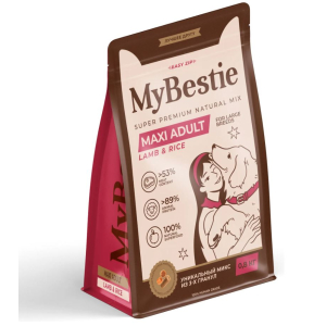 MyBestie Maxi Adult сухой корм для собак крупных пород (ягнёнок) 800гр