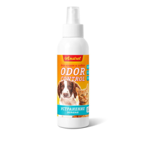 Amstrel Оdor Control Средство для устранения запаха из лотков и наполнителя для кошек и собак, без аромата, 200мл