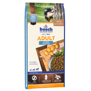 Bosch Корм сухой для собак, с чувствительным пищеварением (рыба, картофель), 15кг