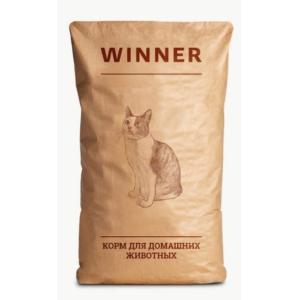 Мираторг Winner сухой корм для кошек всех пород с курицей,15кг