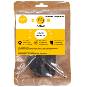 ZОО-БОБИК Лакомства для собак (печень говяжья сушеная), 500г