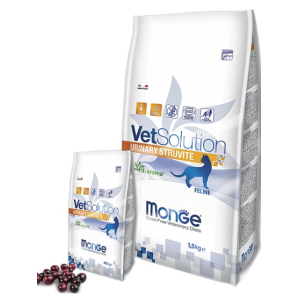 Ветеринарная диета Monge VetSolution Cat Urinary Struvite Уринари Струвит при заболеваниях мочеполовой системы и струвитном течении МКБ, 400гр