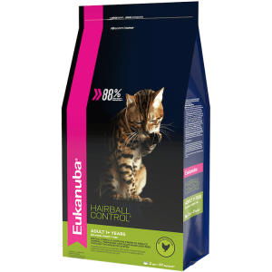 Eukanuba CAT Adult Hairball сухой корм для кошек (курица) 2кг