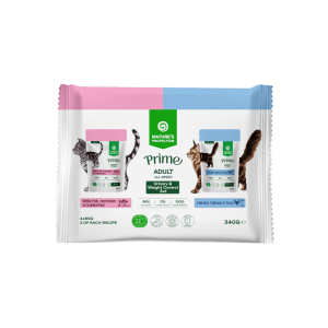 Nature's Protection Prime Sterilised набор влажного корма беззерновые для стерилизованных кошек (белая рыба/анчоус/клюква+курица/лосось/тунец)  4шт по 85гр