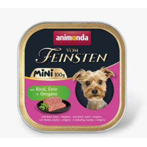 Animonda Vom Feinsten Мини для собак с говядиной, уткой и орегано, 100г