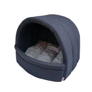 Лежанка "Эстрада" "Черное серебро" для животных  "Happy Friends", ткань бязь, 40*40*33 см