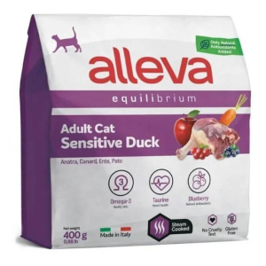 Alleva Equilibrium Корм сухой для кошек (утка), 0,4кг