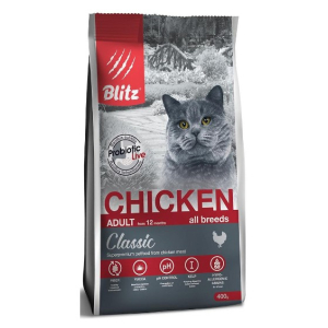 BLITZ ADULT CATS CHICKEN сухой корм для взрослых  кошек с Курицей