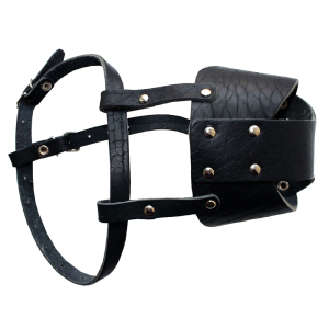 Намордник кожаный крытый  №1,5 (боксер) НК-1,5-КР