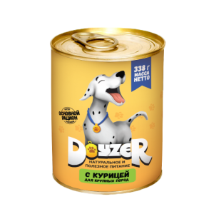 Doyzer консерва для собак с курицей, 338г срок до 06.09.2025