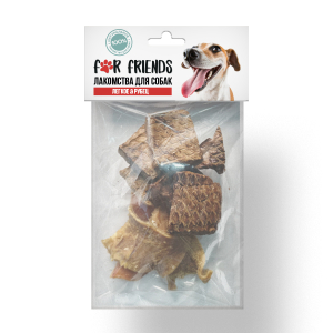 For Friends Лакомство для собак (лёгкое, рубец), 50г