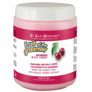 ISB Fruit of the Groomer Black Cherry Восстанавливающая маска для короткой шерсти с протеинами шелка,1 л