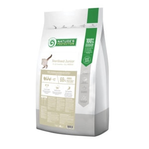 Natures Protection Sterilised Poultry and Salmon 18кг сухой корм для кошек стерилизованных, с домашней птицей и лососем 18кг