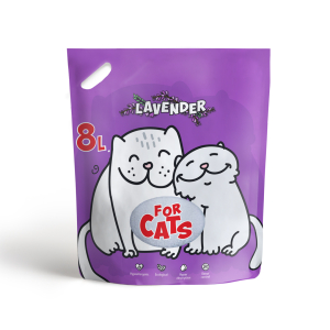 FOR CATS Наполнитель силикагелевый (лаванда) 8л