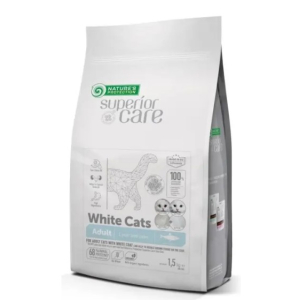 Nature's Protection White Cats GF для взрослых кошек всех пород с белой шерстью, 1,5кг