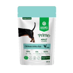 Natures Protection Prime Weight Control влажный корм для собак соус (курица/белая рыба) 85гр