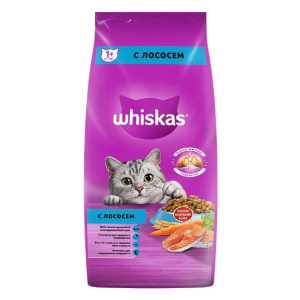 Whiskas для взрослых кошек подушечки с паштетом (Лосось), 350г