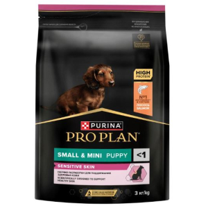 Pro Plan Puppy Small & Mini Sensitive Skin сухой корм для щенков мелких пород с чувствительной кожей