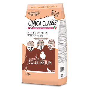 Unica Classe Корм сухой для собак средних пород с чувствительным пищеварением (ягненок), 3кг