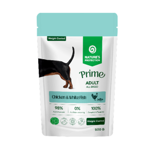 Natures Protection Prime Weight Control влажный корм для собак соус (курица/белая рыба) 500гр