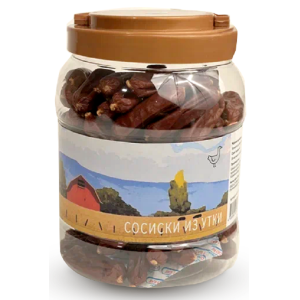 NORD FARM  лакомство для собак Сосиски из утки 900гр