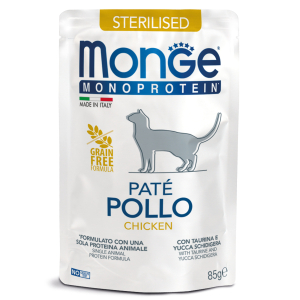 Monge Cat Monoprotein влажный корм для стерилизованных кошек  (курица) 85гр