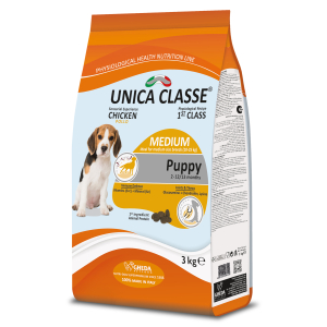 Unica Classe Корм сухой для щенков средних и крупных пород (курица), 3кг