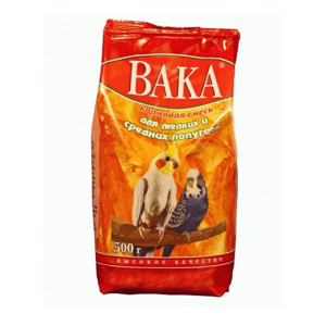 ВАКА корм для мелких и средних попугаев 500гр