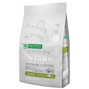 Nature's Protection Корм сухой беззерновой для щенков мелких пород (белая рыба), 1,5кг