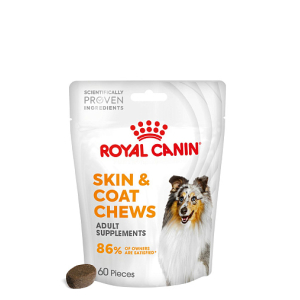Royal Canin Skin & Coat Chews лакомство для поддержания здоровья кожи и шерсти взрослых собак 240гр