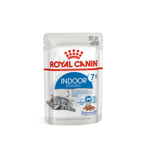 Royal Canin INDOOR STERILISED 7+ влажный корм для стерилизованных кошек живущих в помщении, желе  85гр