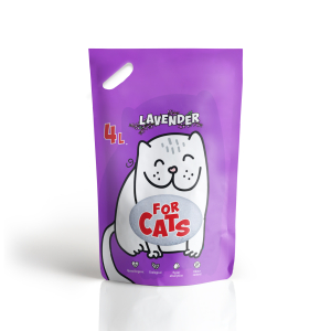 FOR CATS Наполнитель силикагелевый (лаванда) 4л