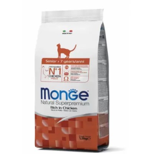 Monge Cat Daily Line Senior сухой  корм для пожилых кошек, с курицей,1,5кг