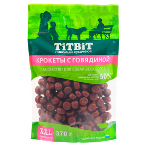 Titbit Лакомство для собак (крокеты с говядиной), 370г