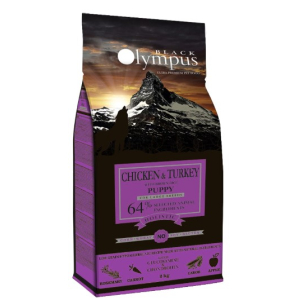 Black Olympus Puppy Large Breeds Низкозерновой корм для щенков крупных пород (Курица, индейка), 2кг