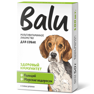 Balu "Здоровый иммунитет" Лакомство мультивитаминное для собак, 100шт