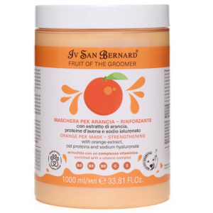ISB Fruit of the Groomer Orange маска восстанавливающая для слабой выпадающей шерсти с протеинами овса,1000 мл