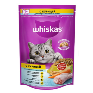 Whiskas для стерилизованных кошек (Курица), 1.3 кг